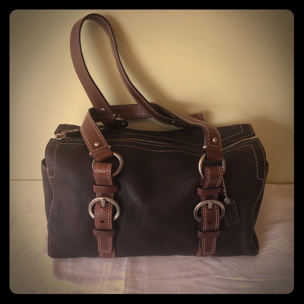 Vintage Brown Coach Shoulder Bag